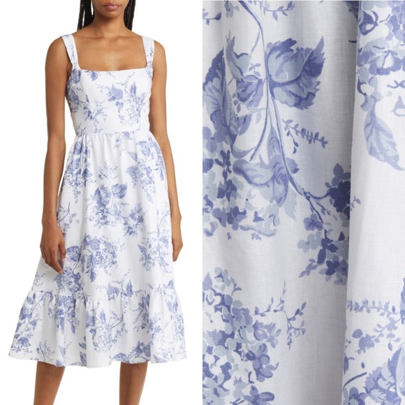 NEW Reformation Bucatini Dress Lupine 12 - Picture 14 of 15